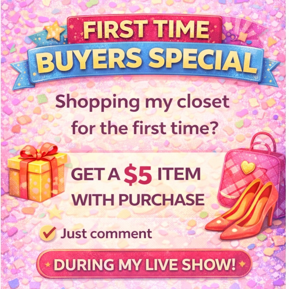 🛍 FIRST TIME BUYERS SPECIAL | $5 ITEM WITH PURCHASE